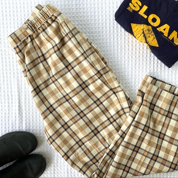 Vintage Plaid High Waisted Rise Trousers - Picture 5 of 13